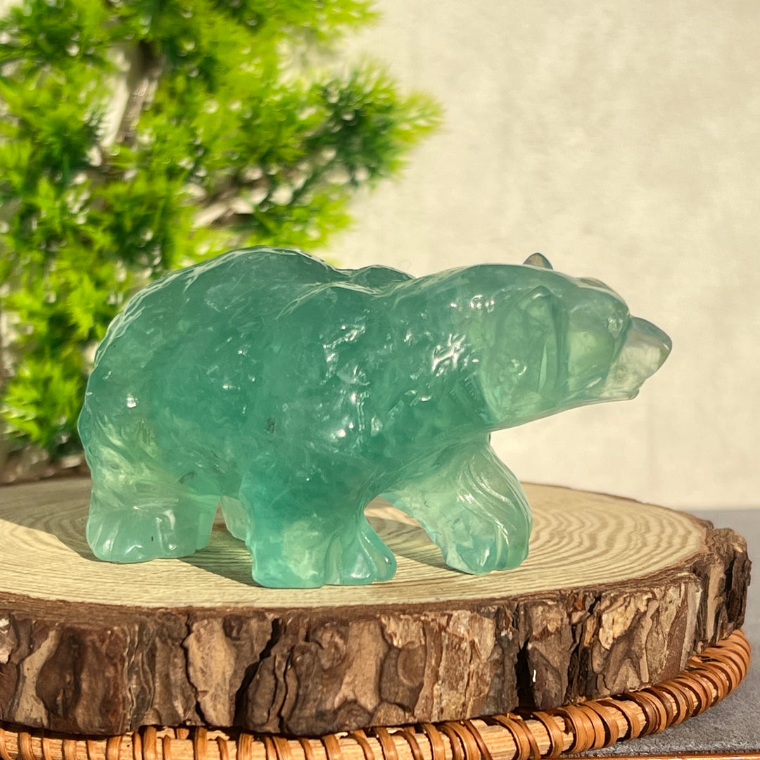 Green Fluorite Polar Bear