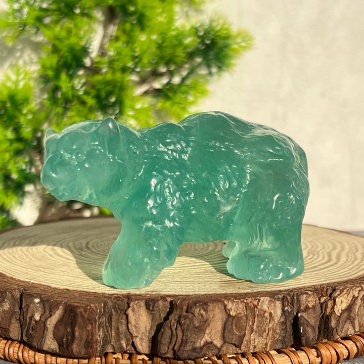 Green Fluorite Polar Bear