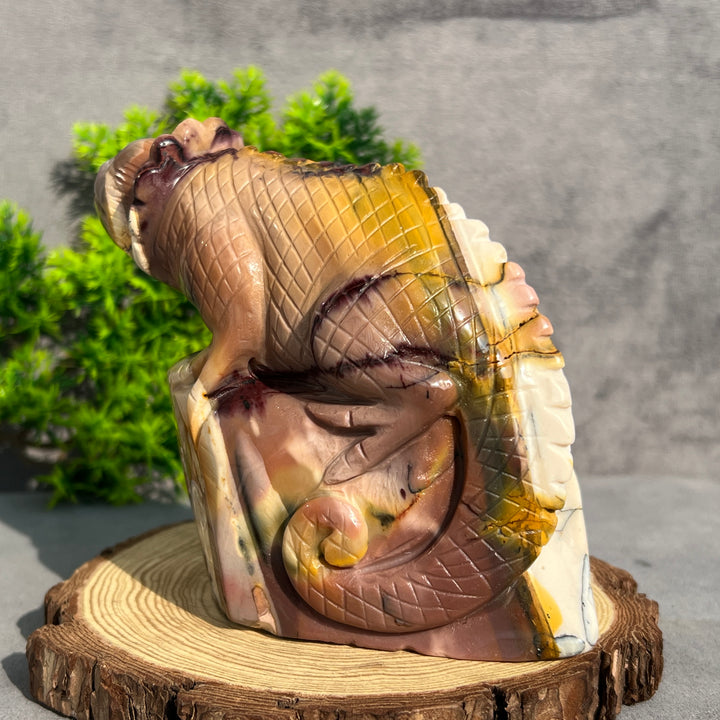 Mookaite Chameleon Carving