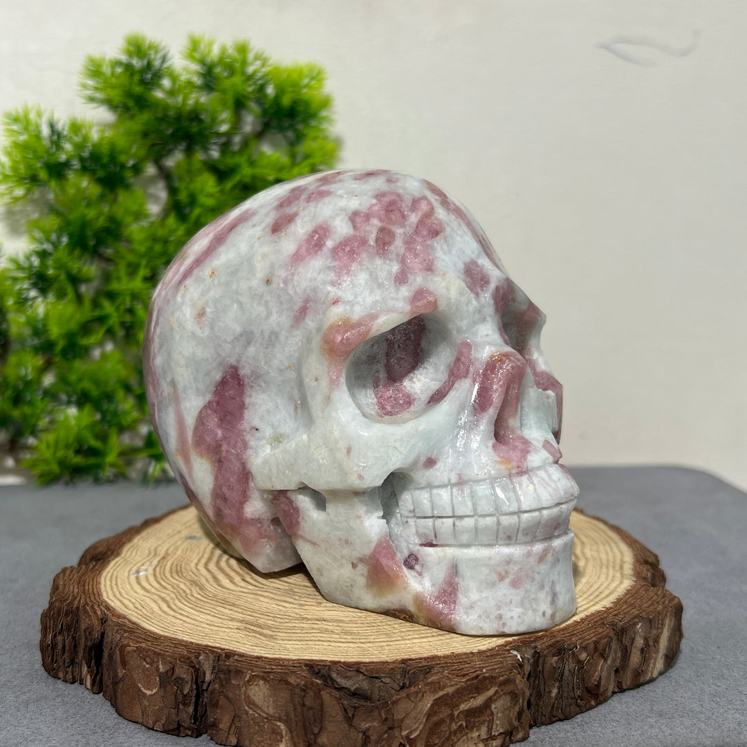 Plum Tourmaline Skull