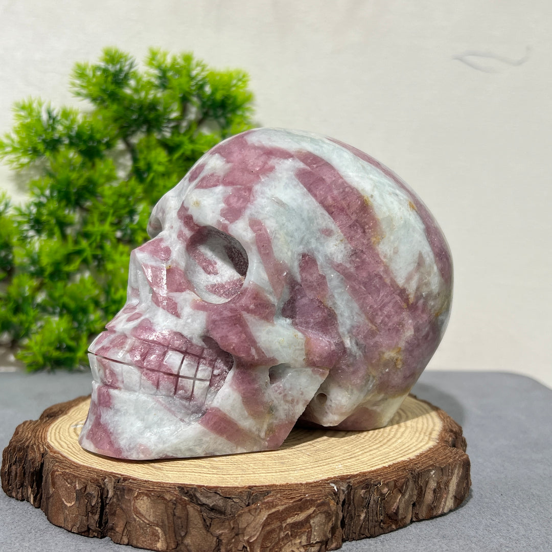 Plum Tourmaline Skull