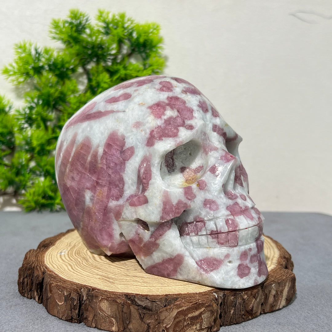 Plum Tourmaline Skull