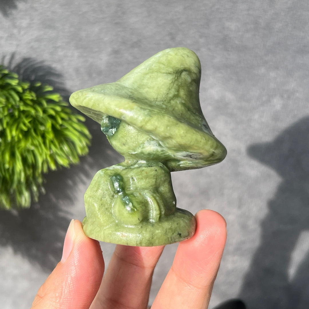 Magic Hat Moon Witch Carving