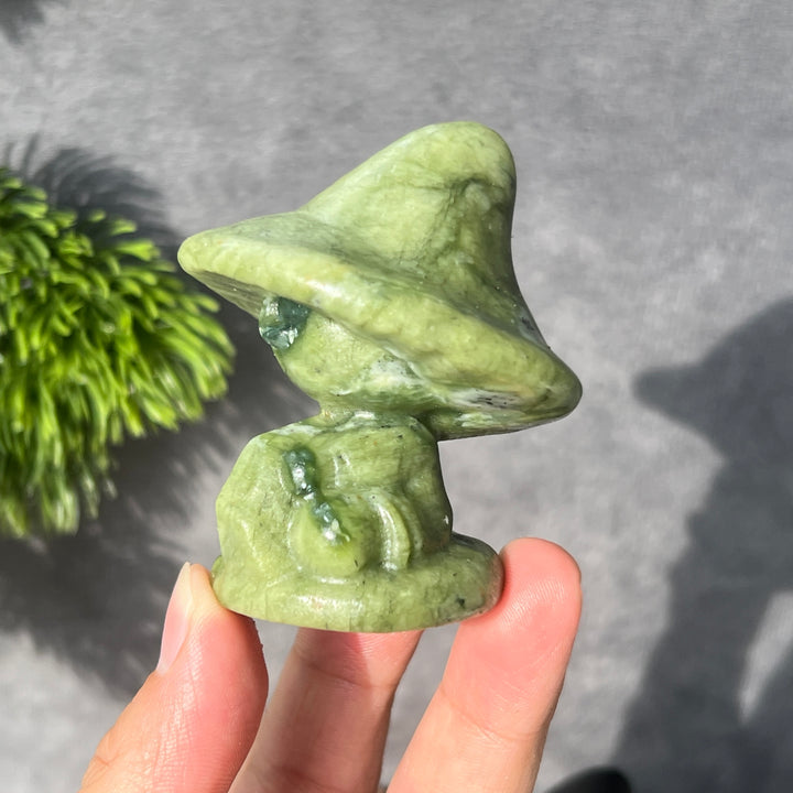 Magic Hat Moon Witch Carving