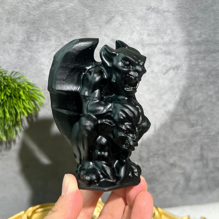 Gothic Gargoyle Duo Carving