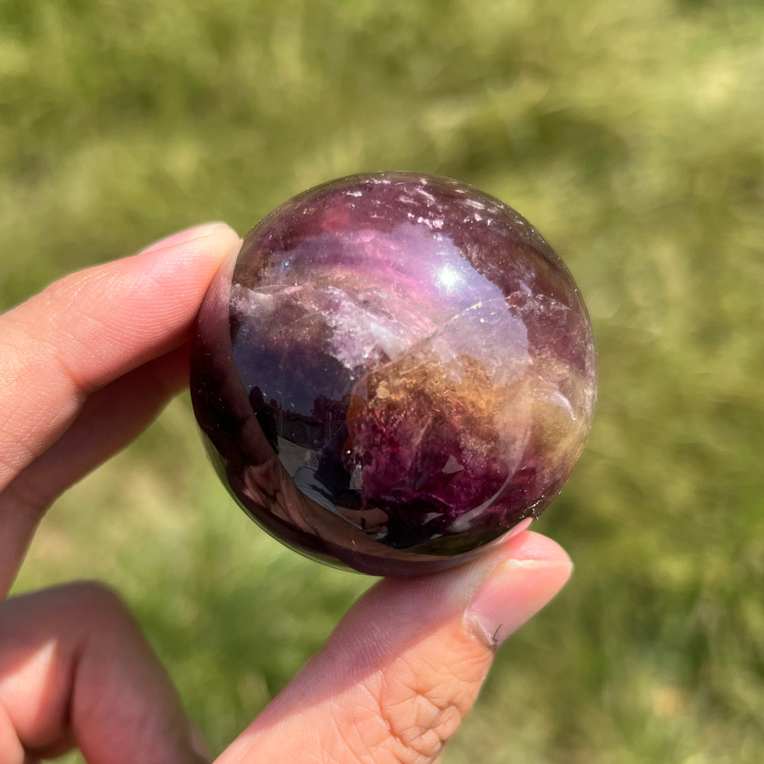 Rainbow Fluorite Sphere