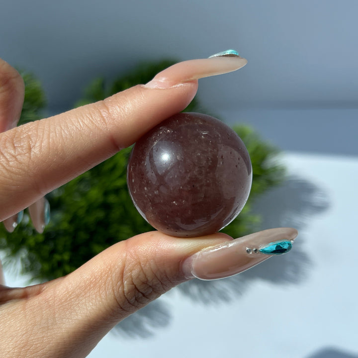 Strawberry Quartz Sphere 28MM+