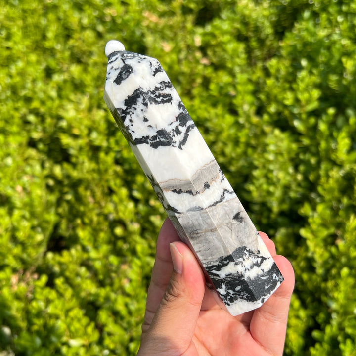 Black Zebra Jasper Point 140MM+
