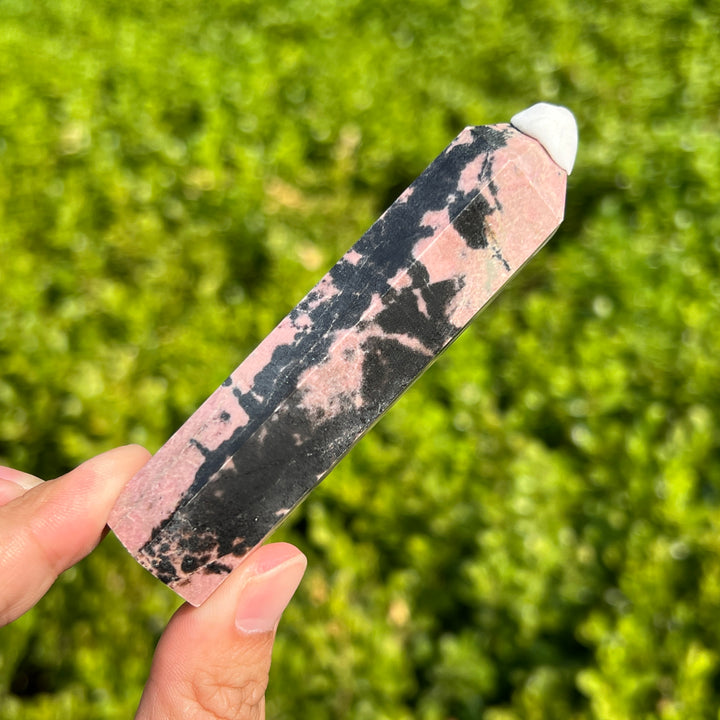 Rhodonite Point 90MM+