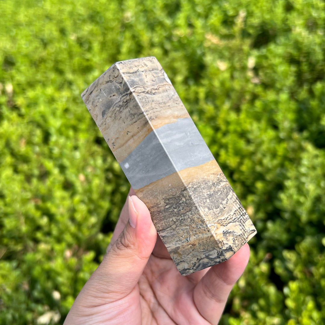 Picture Jasper Paperweight