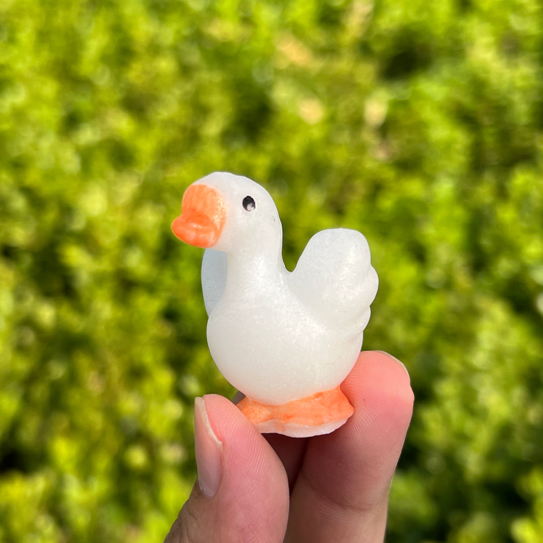White Jade Goose Carving