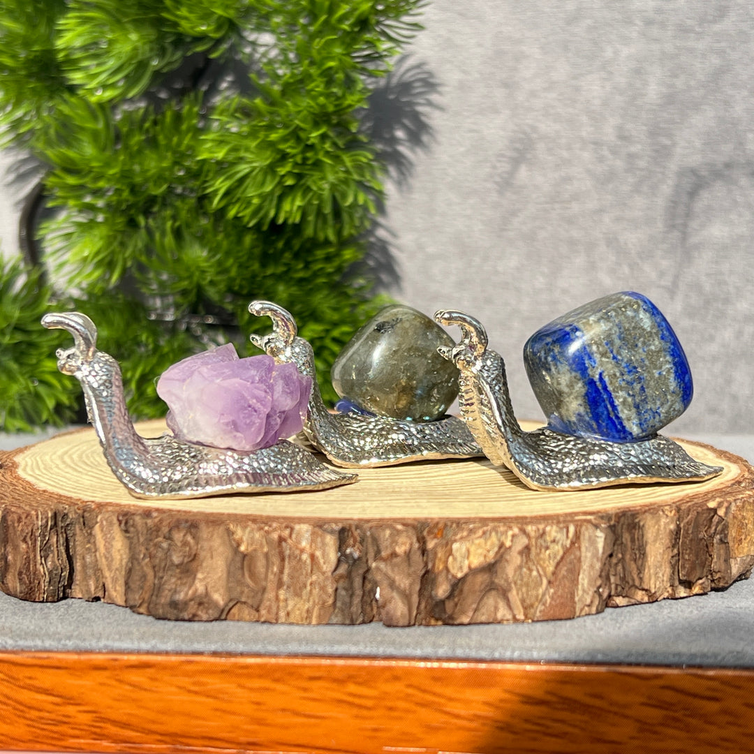 Crystal Snail Ornaments