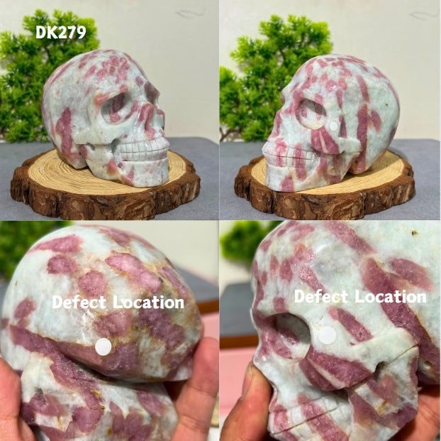 Plum Tourmaline Skull