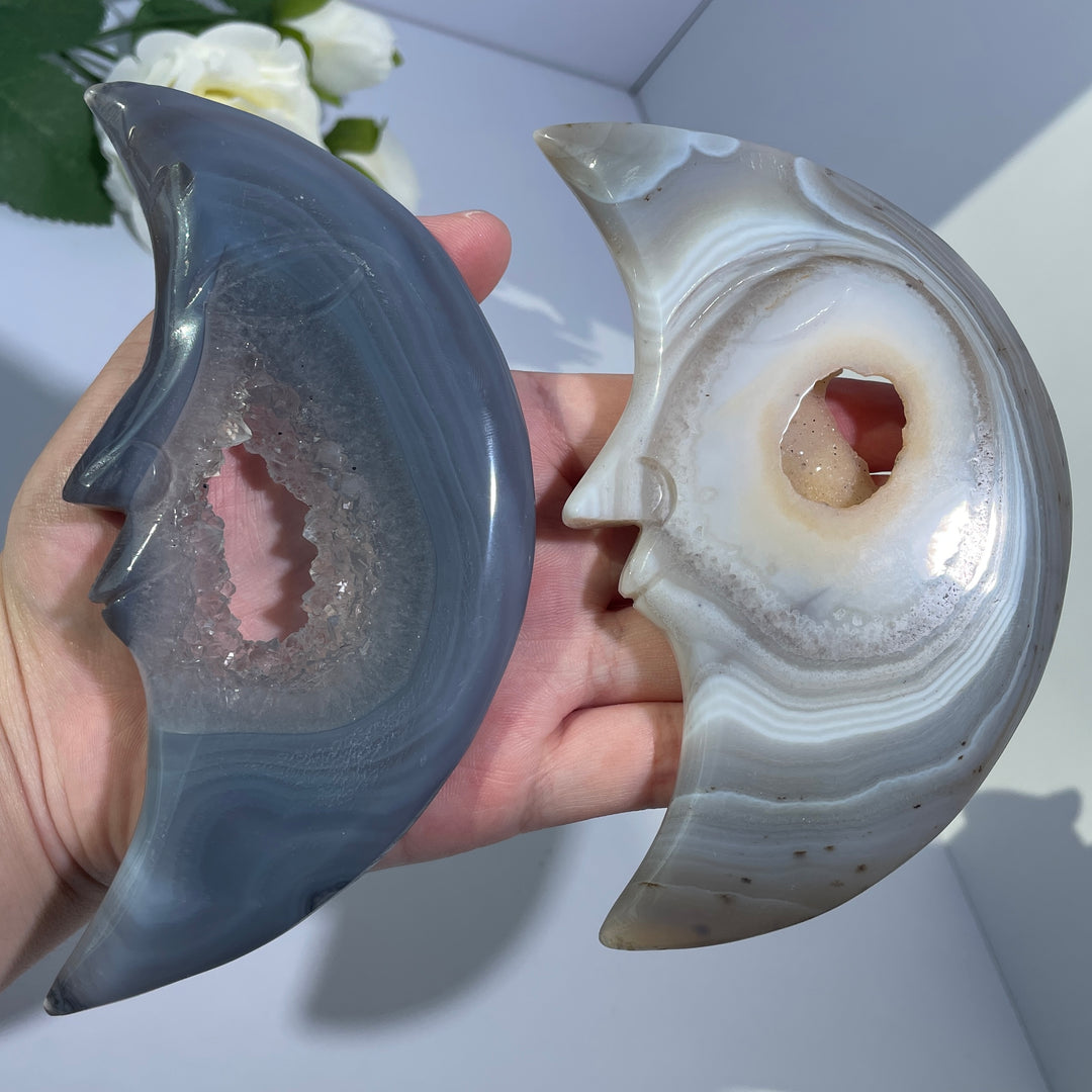 Agate Geode Moon