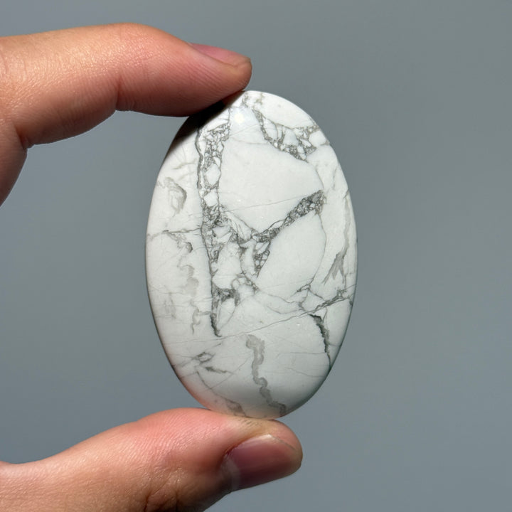 Howlite Palm Stone