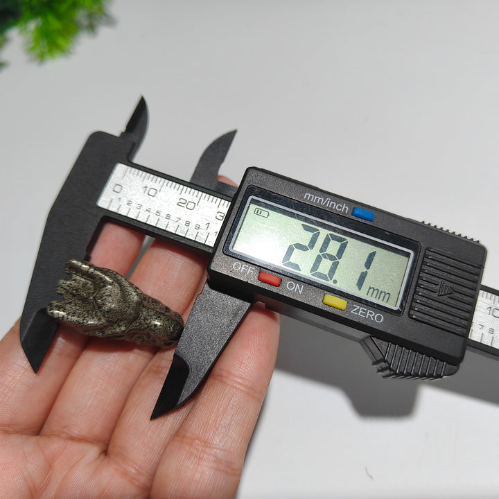 Mini Pyrite Dragon Skull
