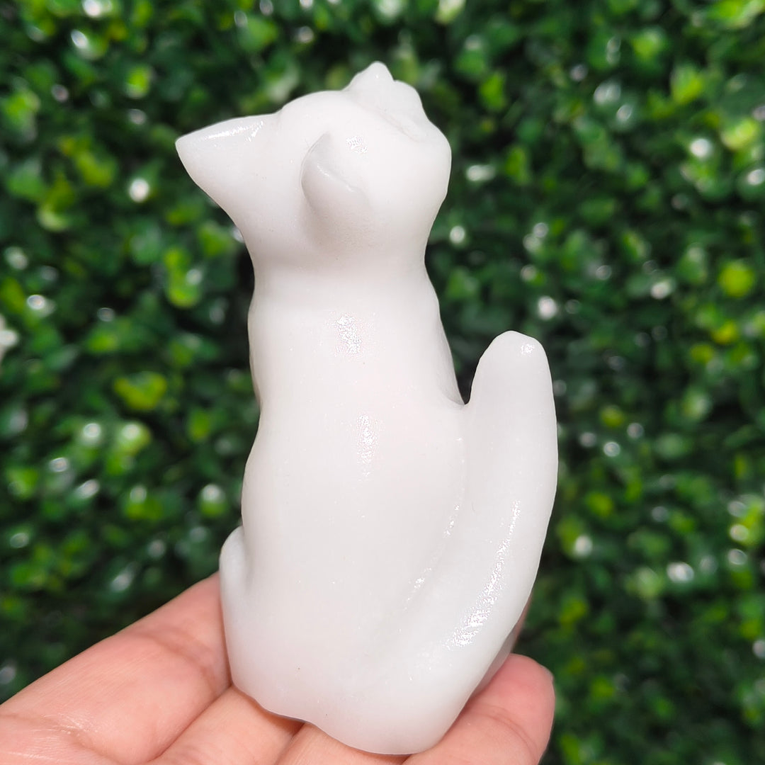 White Jade Cat