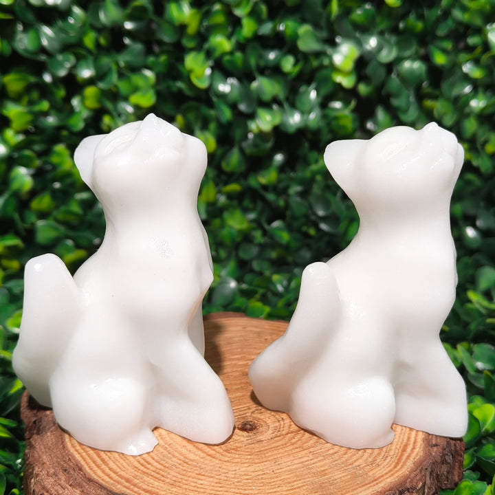 White Jade Cat