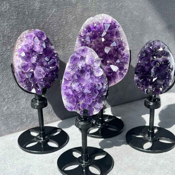 High Quality Polished Amethyst Cluster Egg