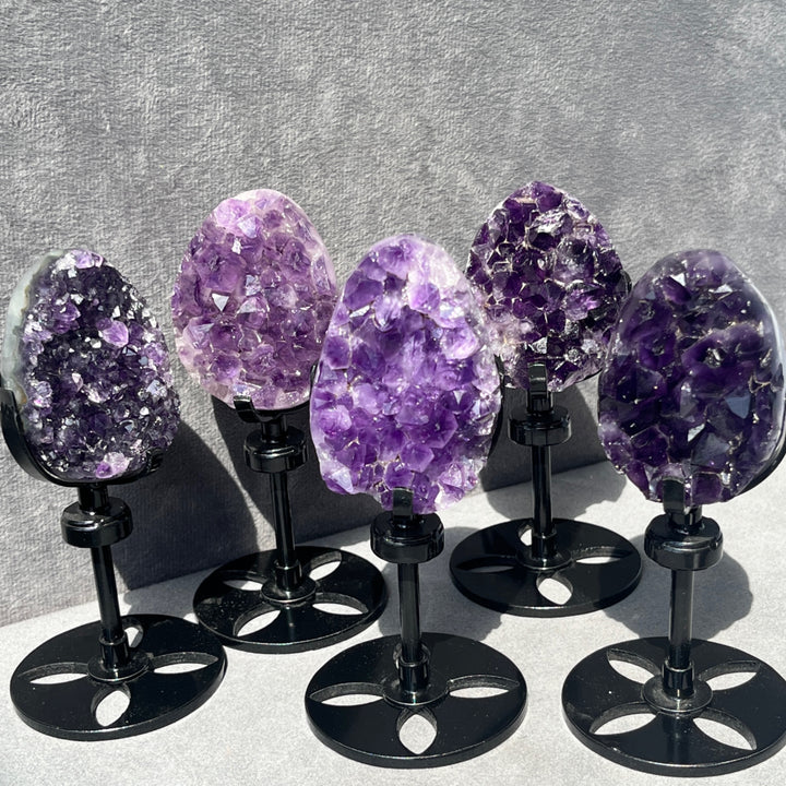 High Quality Polished Amethyst Cluster Egg