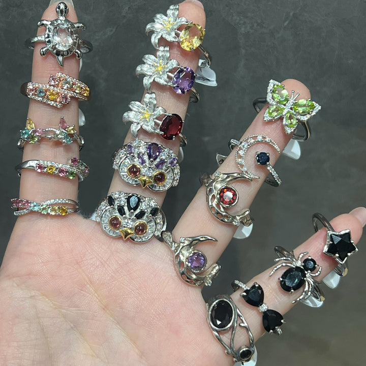 Crystal Ring Collection,S925