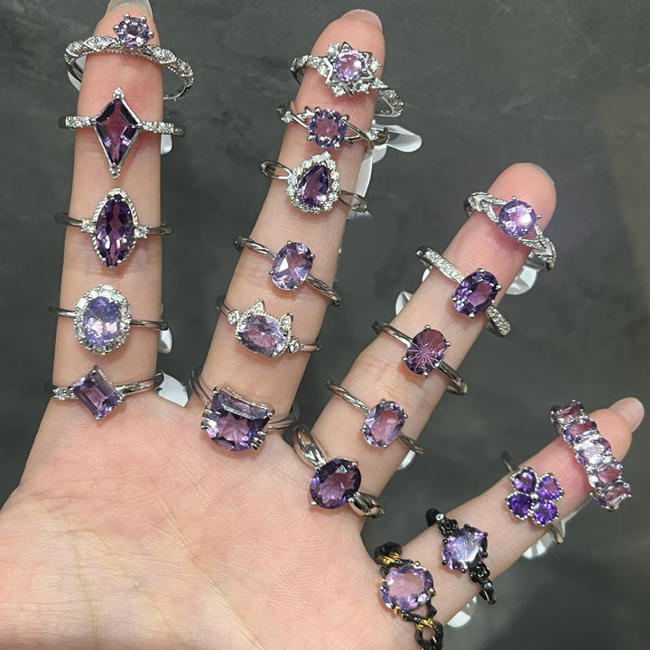 Crystal Ring Collection,S925