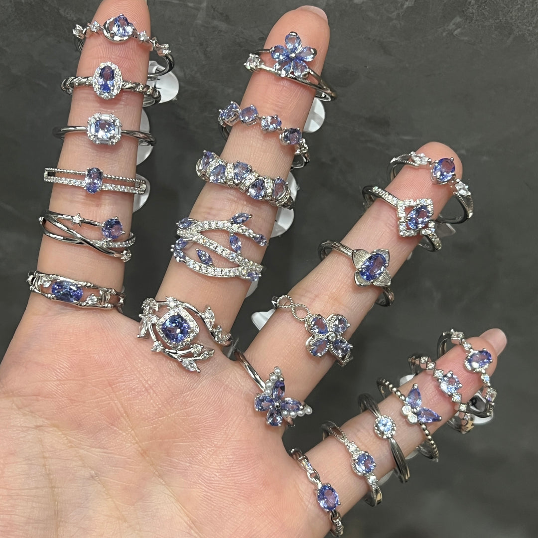 Crystal Ring Collection,S925