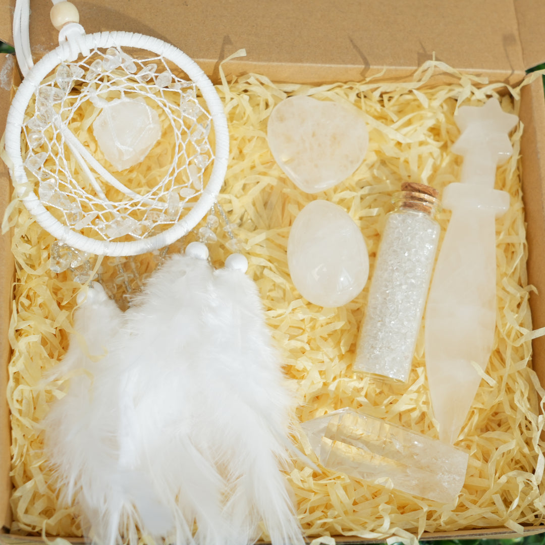 Natural Crystal Value Bundle-Clear Quartz Energy Shield