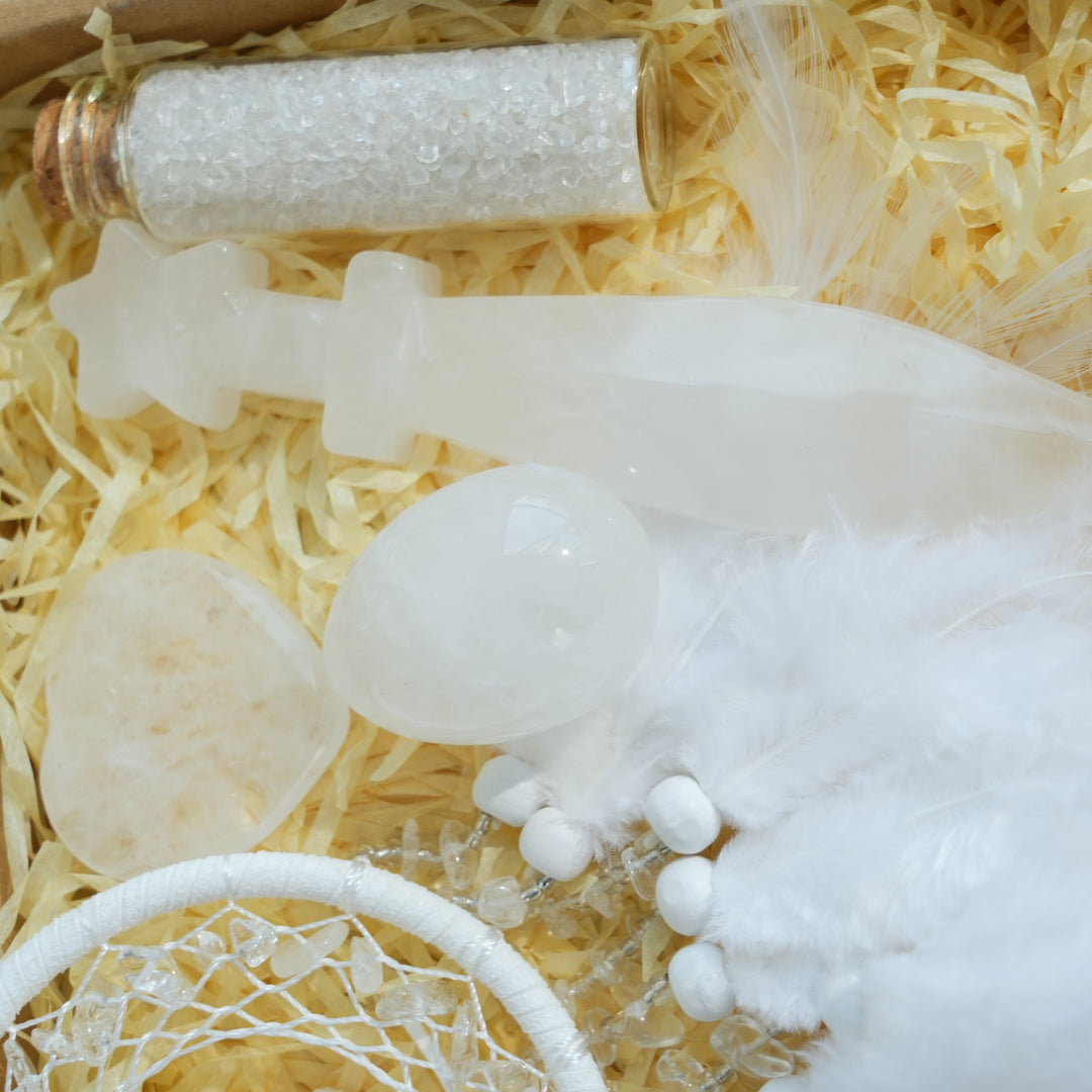 Natural Crystal Value Bundle-Clear Quartz Energy Shield