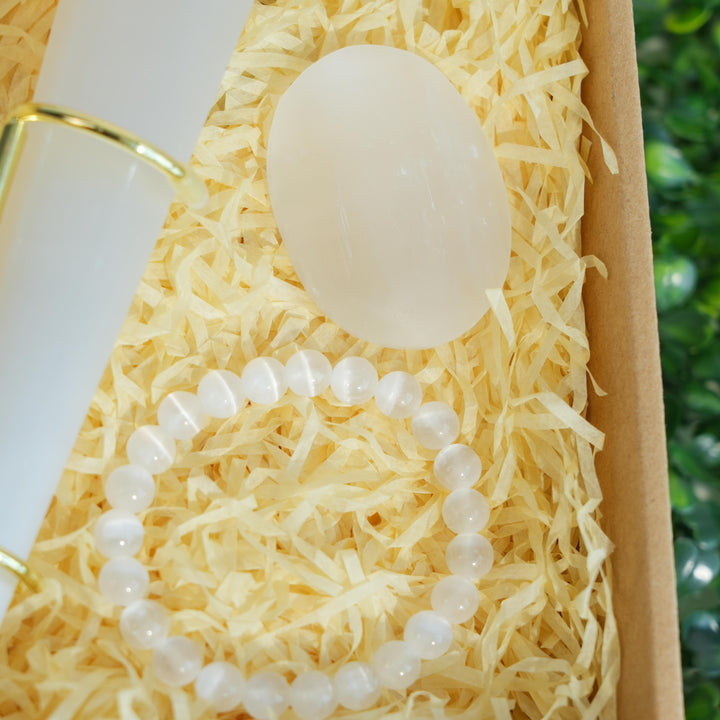 Natural Crystal Value Bundle-Selenite Spiritual Cleansing Kit
