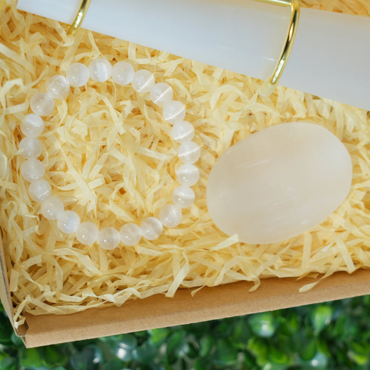 Natural Crystal Value Bundle-Selenite Spiritual Cleansing Kit
