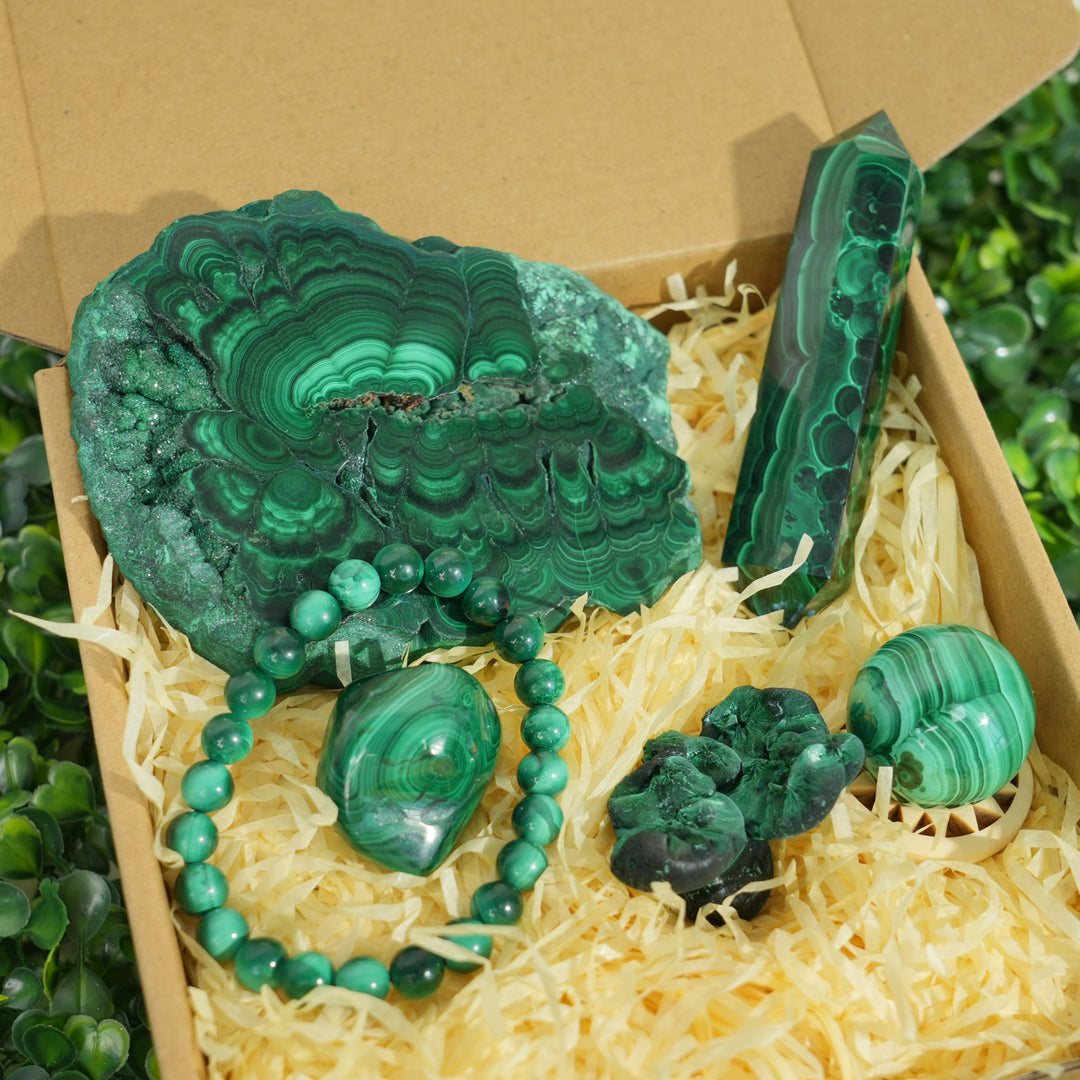 Malachite Crystal Bundle – Ultimate Protection Stone