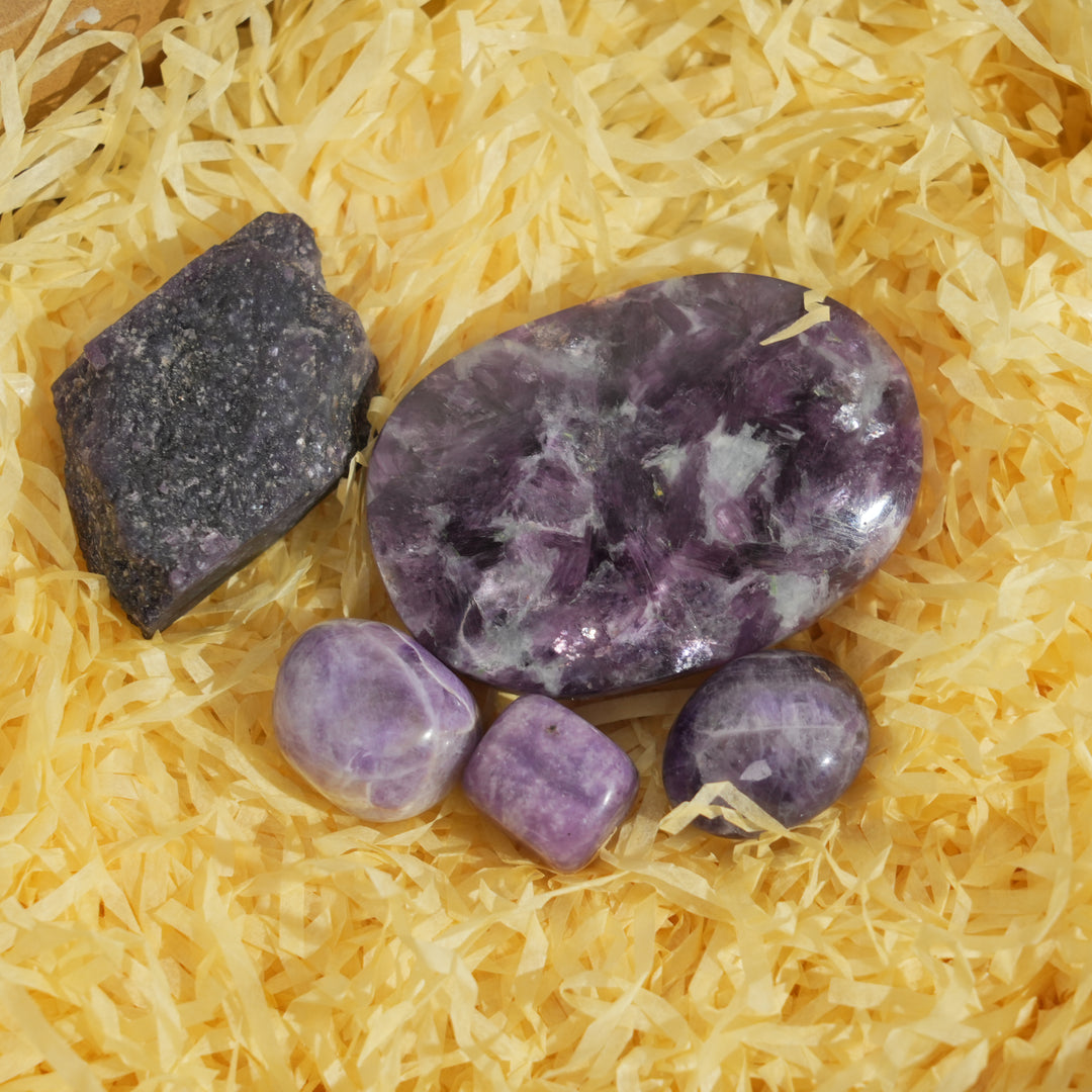 Natural Crystal Value Gift Pack-Chic Pink-Purple Crystal Set