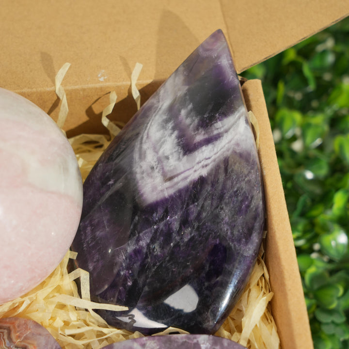 Natural Crystal Value Gift Pack-Chic Pink-Purple Crystal Set