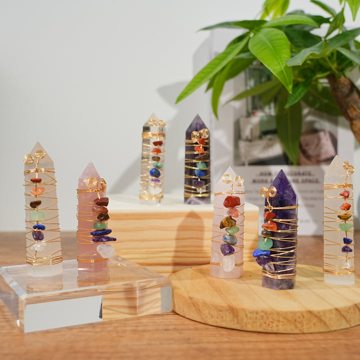 Colorful Chips Crystal Point