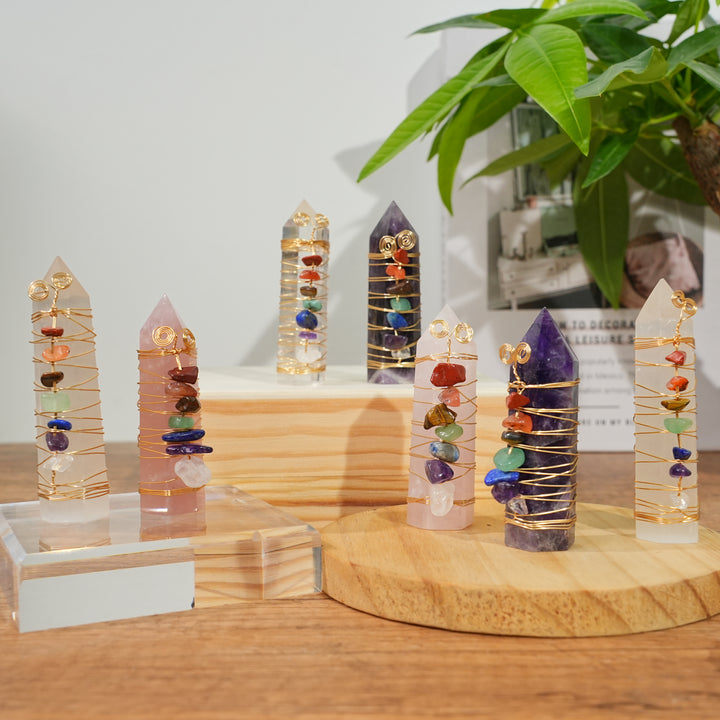 Colorful Chips Crystal Point