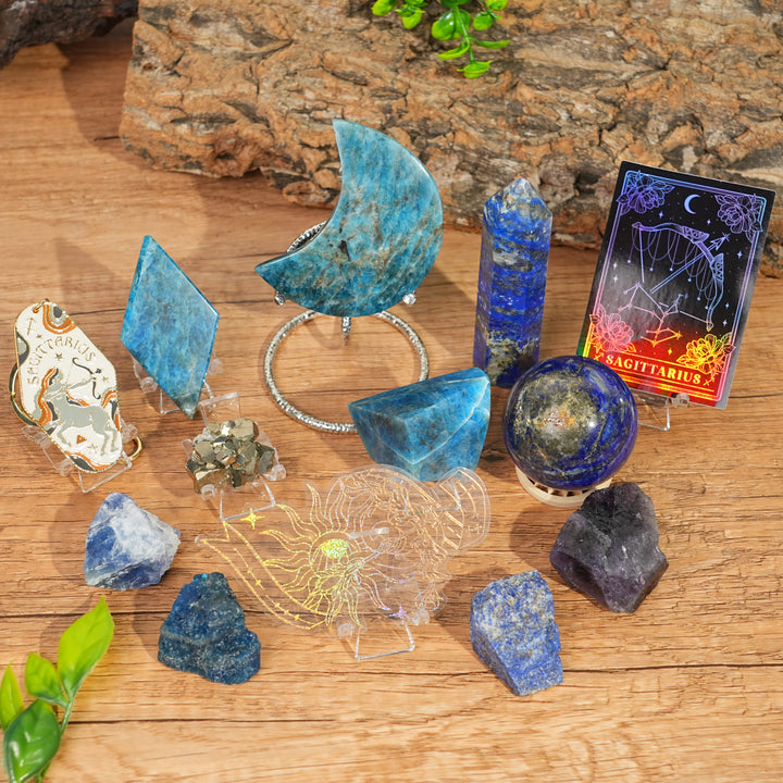 Exclusive Natural Zodiac Crystal Healing Set