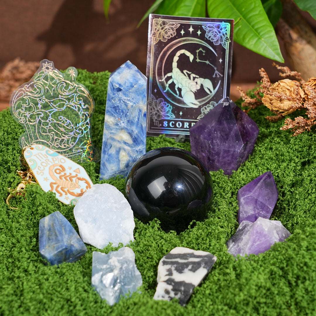 Exclusive Natural Zodiac Crystal Healing Set