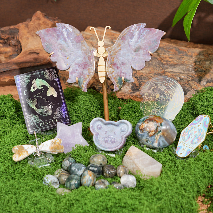 Exclusive Natural Zodiac Crystal Healing Set