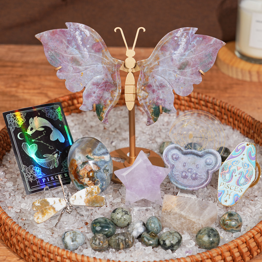 Exclusive Natural Zodiac Crystal Healing Set