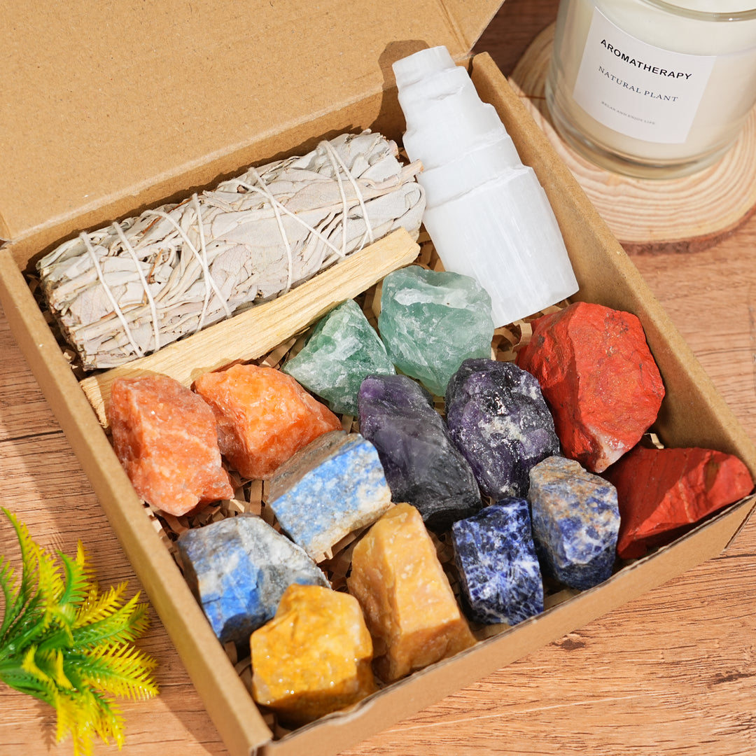 Beginners Chakra Protection Healing Crystal Kit