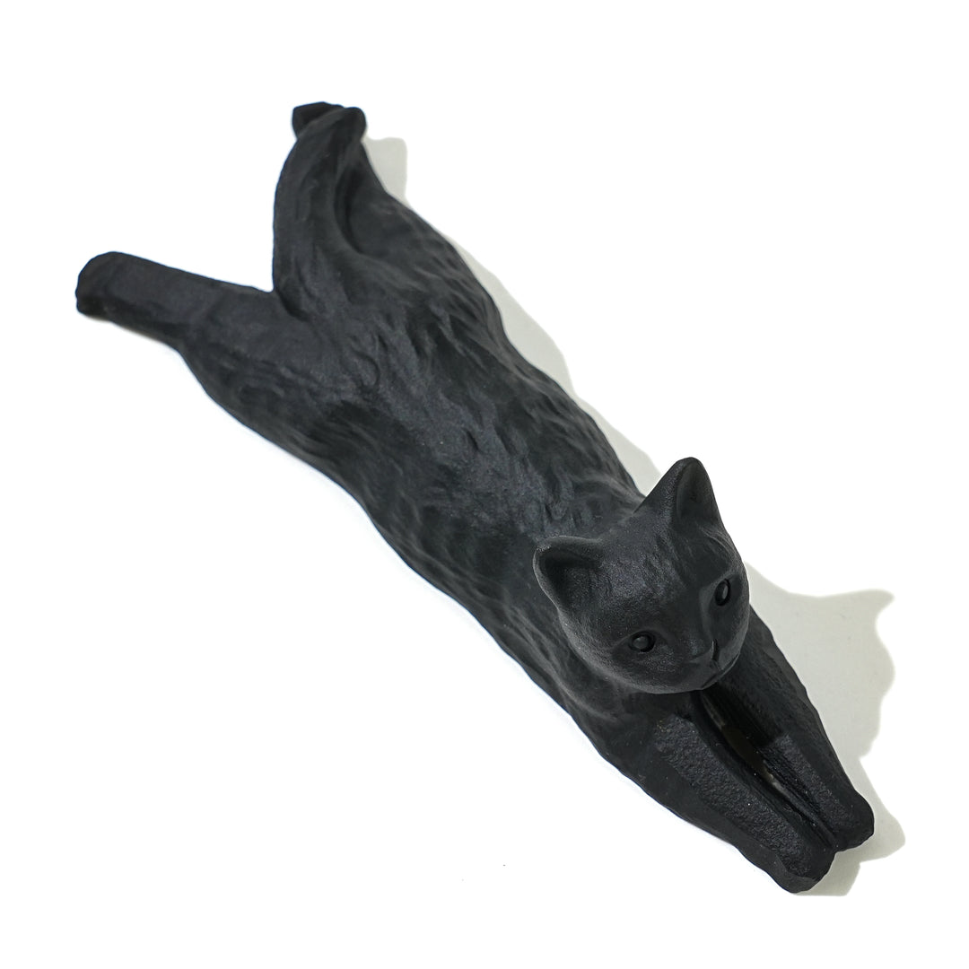 Natural Crystal Carving Long Lying Cat