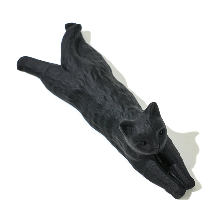Natural Crystal Carving Long Lying Cat