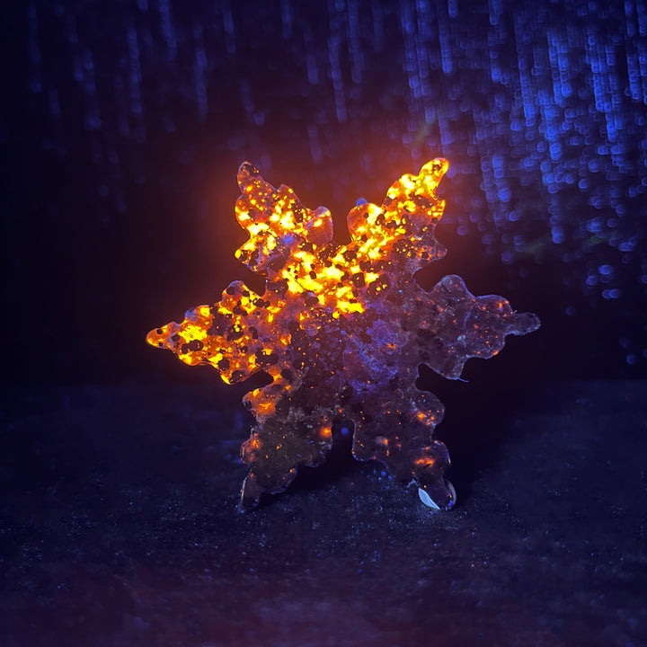 Natural Crystal Carving Snowflake