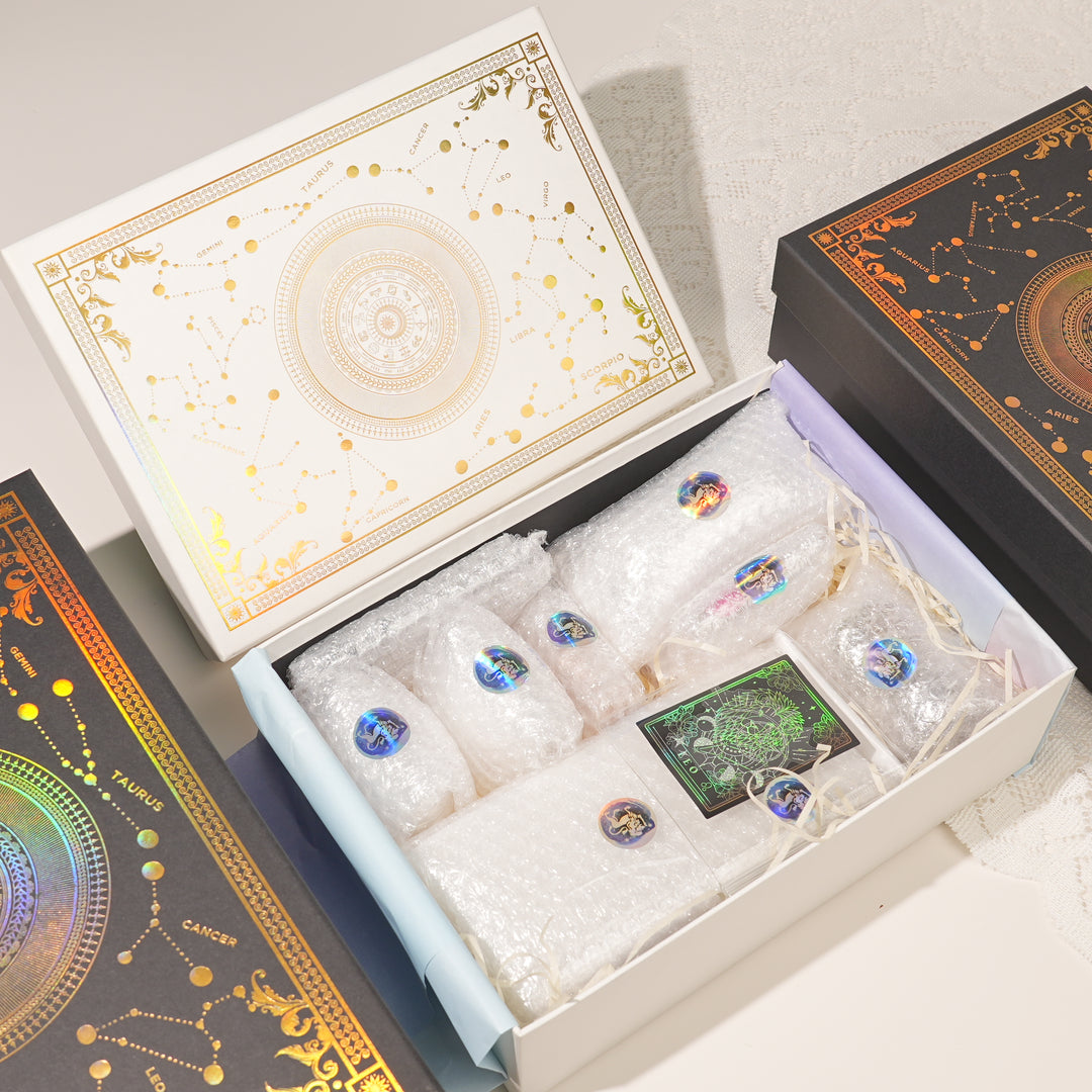 Exclusive Natural 12 Zodiac Crystal Healing Set