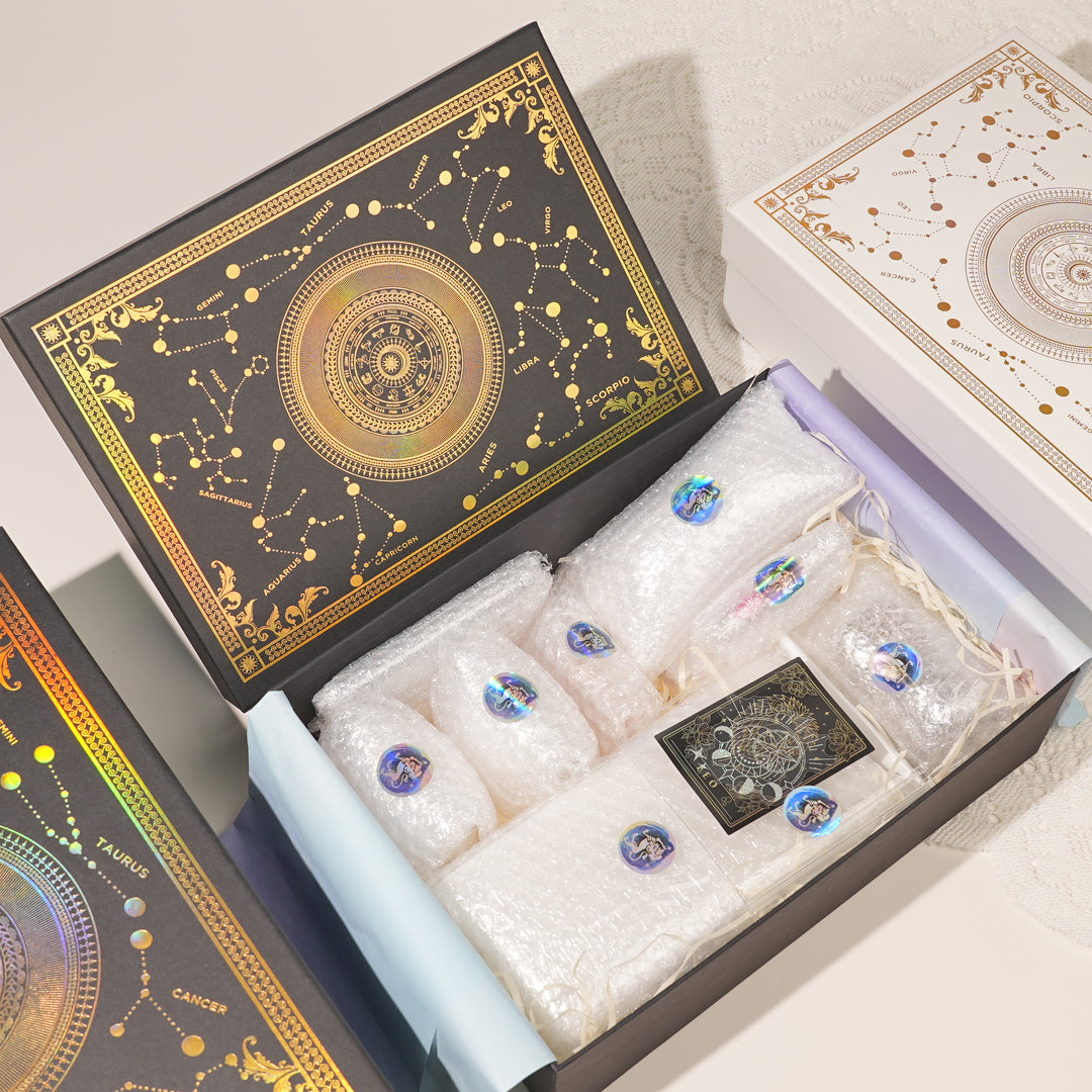 Exclusive Natural 12 Zodiac Crystal Healing Set