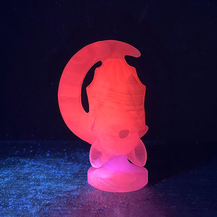 Natural Crystal Carving Moon Bat