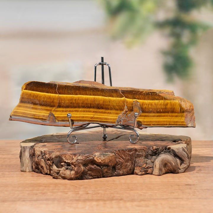 Natural Crystal Tiger Eye Slice