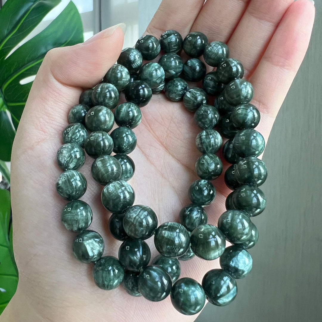 Seraphinite Bracelet 9~9.5mm