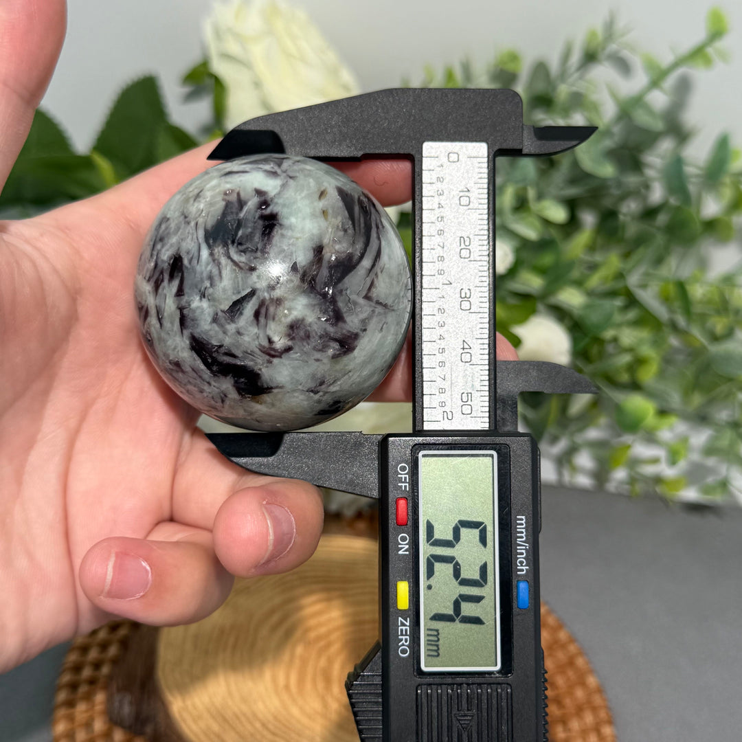 Lepidolite With Tourmaline Sphere